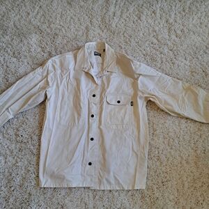 Diesel Men's Light Beige Cream OverShirt Jacket W/Pockets‎ Size XL